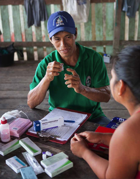 Association for Amazon Development and Conservation (ACDA): Association for Amazon Development and Conservation (ACDA) volunteer community health workers provide contraceptive methods to community members to prevent unwanted pregnancies, and condoms to prevent sexually transmitted infections, including HIV. As word of this program travels, ACDA continues to receive requests from other villages to further expand the program.